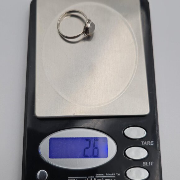 Size 7 Sterling Silver Brilliant Flash Of Color Moonstone Band Ring A3209 - Picture 9 of 9